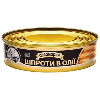 Шпроти Аквамарин в/о 150г